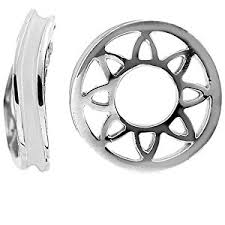 White Enamel Wavey Storywheels Charm
