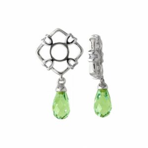 Diamond, Peridot And Silver Storywheels Charm