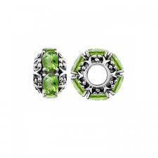 Peridot And Silver Storywheels Charm