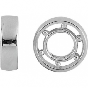 Polished Silver Storywheels Charm