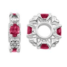 Ruby, Diamond And Silver Storywheels Charm