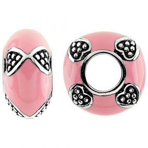 Pink Enamel Storywheels Charm