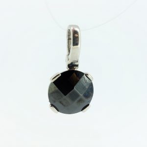 Black Cubic Zirconia Charm