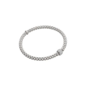 FOPE 18ct White Gold Solo Diamond Bracelet