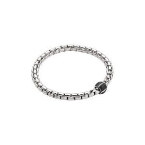 FOPE 18ct White Gold Black Diamond Eka Bracelet