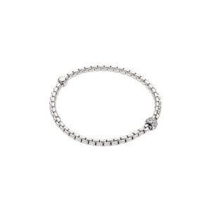 FOPE 18ct White Gold Diamond Eka Tiny Bracelet