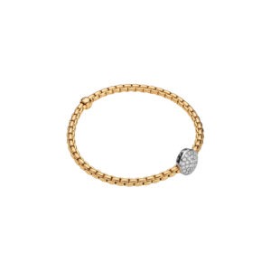 FOPE 18ct Yellow Gold Eka Tiny Diamond Bracelet
