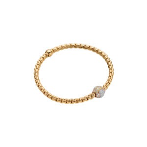 FOPE 18ct Yellow Gold Diamond Eka Tiny Bracelet