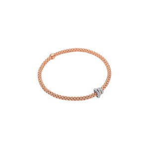 FOPE 18ct Rose Gold Diamond Prima Bracelet