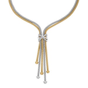 FOPE 18ct Yellow & White Gold Diamond Mia Luce Necklace