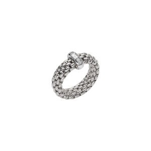 FOPE 18ct White Gold Vendome Flex'it Diamond Ring