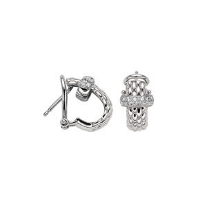 FOPE 18ct White Gold Diamond Vendôme Earrings