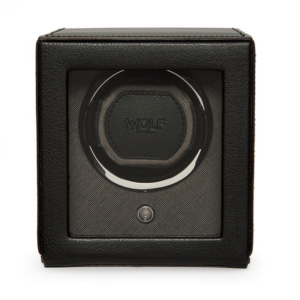 Cub Single Watch Winder with Cover - Black