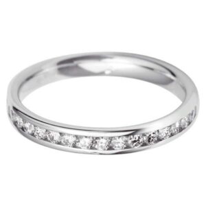 Channel Set Wedding Band