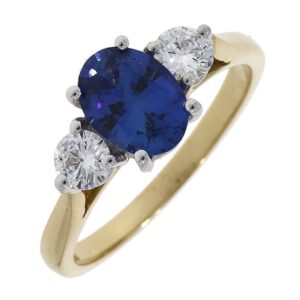Sapphire & Diamond ring