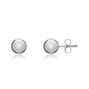9ct White Gold 4mm Ball Stud Earrings