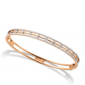 18ct Rose Gold and Diamond Cheri Bracelet