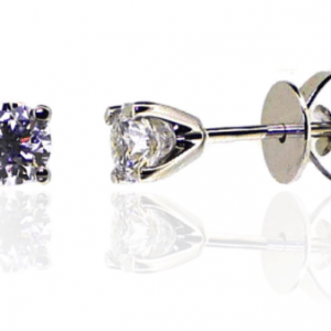 18ct White Gold 0.80ct Diamond Solitaire Studs