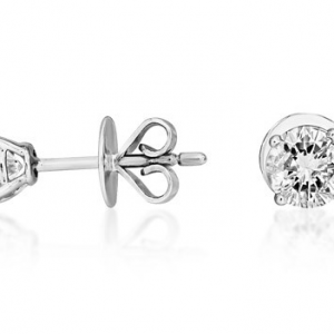 18ct White Gold 0.80ct Diamond Solitaire Studs