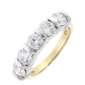 18ct Gold 5 Stone Diamond Ring