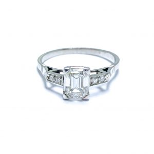 Pre-Owned Emerald Cut Diamond Ring