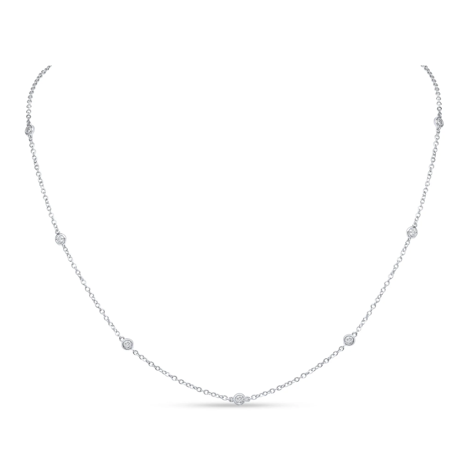 18ct White Gold Diamond Necklace