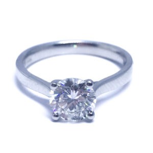 Platinum Diamond Solitaire Ring 1.50ct