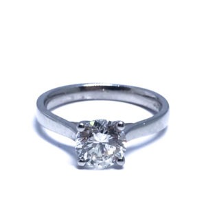 Platinum Diamond Solitaire Ring 1.22ct