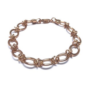 9ct Rose Gold Oval Link Bracelet