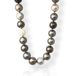 18ct White Gold Tahitian Pearl Strand