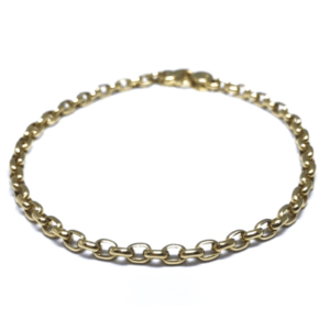 18ct Yellow Gold Oval Link Chain Bracelet