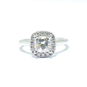 LAB GROWN 18ct White Gold Diamond Ring