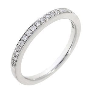 Platinum Diamond Half Eternity Ring