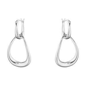 Georg Jensen Sterling Silver Offspring Interlocked Earrings