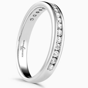 Platinum Synergy Diamond Half Eternity Ring 0.20cts