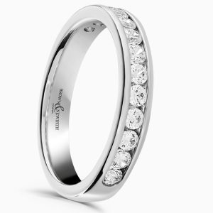 Platinum Synergy Diamond Half Eternity Ring 0.50ct