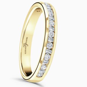 18ct Yellow Gold Diamond Half Eternity 0.33cts