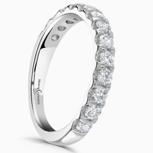 Platinum Serilda Diamond Half Eternity Ring 0.75cts