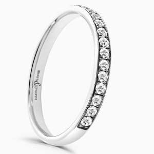 Platinum Diamond Half Eternity Ring 0.25cts