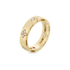 Roberto Coin 18ct Yellow Gold Love in Verona Diamond Ring