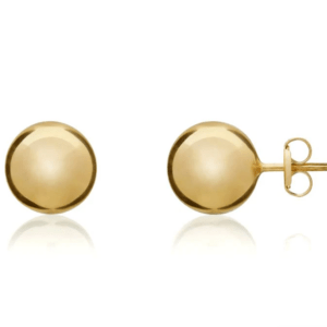 9ct Yellow Gold Polished Ball Stud Earrings 9mm