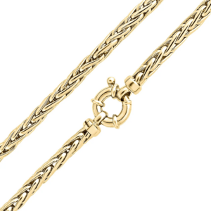 9ct Yellow Gold Handmade 5mm Spiga Necklace