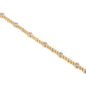 9ct Yellow & White Gold Link of Passion Diamond Bracelet