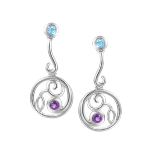 Sterling Silver Opal Fruits Drop Earrings