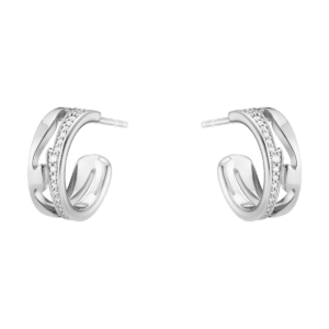 Georg Jensen 18ct White Gold Diamond Fusion Earrings
