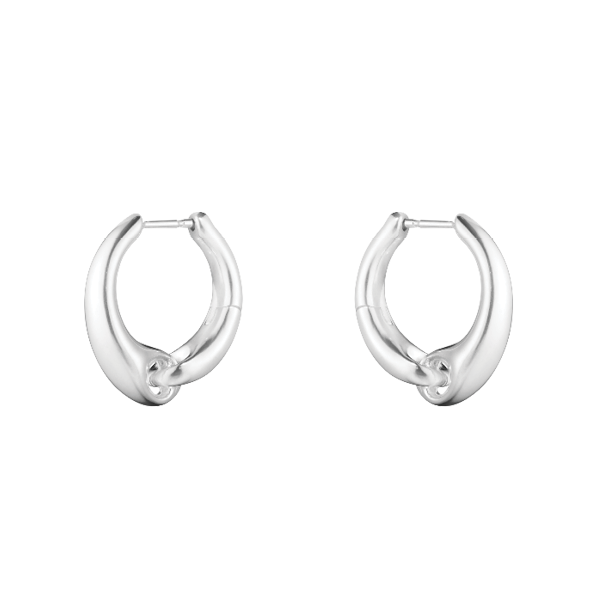 Georg Jensen Sterling Silver Reflect Large Earhoops