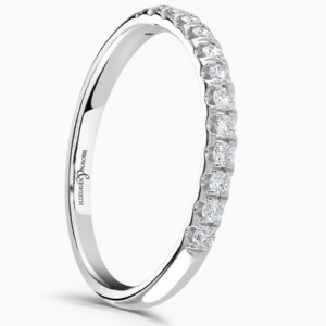 Platinum Serilda Diamond Half Eternity Ring 0.25cts
