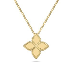 Roberto Coin 18ct Yellow Gold Princess Flower Necklace