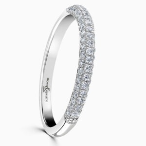 Platinum Leilani Diamond Half Eternity Ring 0.37cts