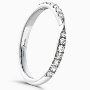 Platinum Twist Diamond Half Eternity Ring 0.25cts